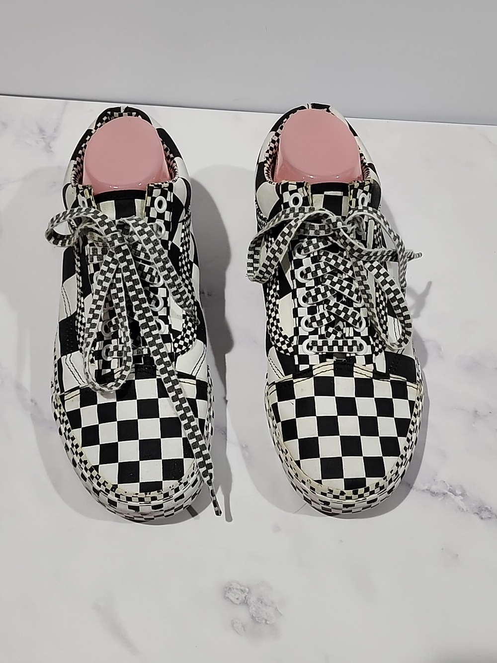 Vans Checkered Black and White Sneakers - Picture 2 of 7
